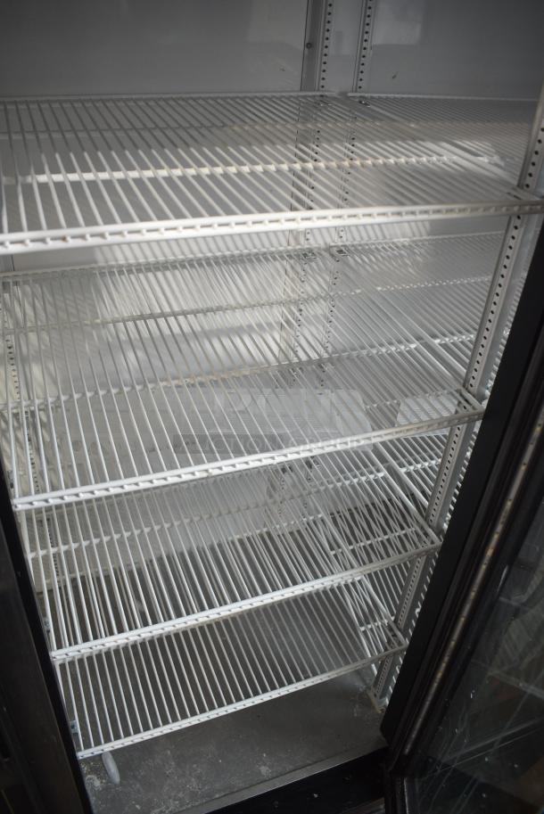 2019 True GDM-72-HC Metal Commercial 3 Door Reach In Cooler Merchandiser w/ Poly Coated Racks. 115 Volts, 1 Phase. Tested and Working! - Image 6 of 9