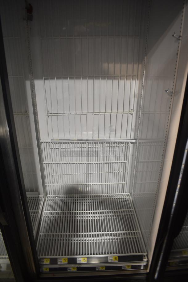 2018 True GDM-49F-HC Metal Commercial 2 Door Reach In Freezer Merchandiser w/ Poly Coated Racks. 115/208-230 Volts, 1 Phase. Tested and Working! - Image 7 of 8