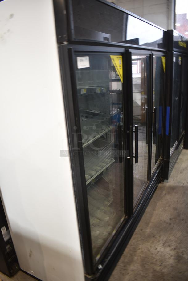 True GDM-72-HC Metal Commercial 3 Door Reach In Cooler Merchandiser w/ Poly Coated Racks. 115 Volts, 1 Phase. Tested and Working! - Image 2 of 9