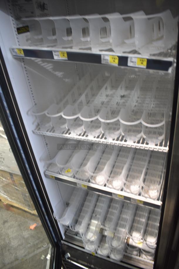 True GDM-72-HC Metal Commercial 3 Door Reach In Cooler Merchandiser w/ Poly Coated Racks. 115 Volts, 1 Phase. Tested and Working! - Image 6 of 9