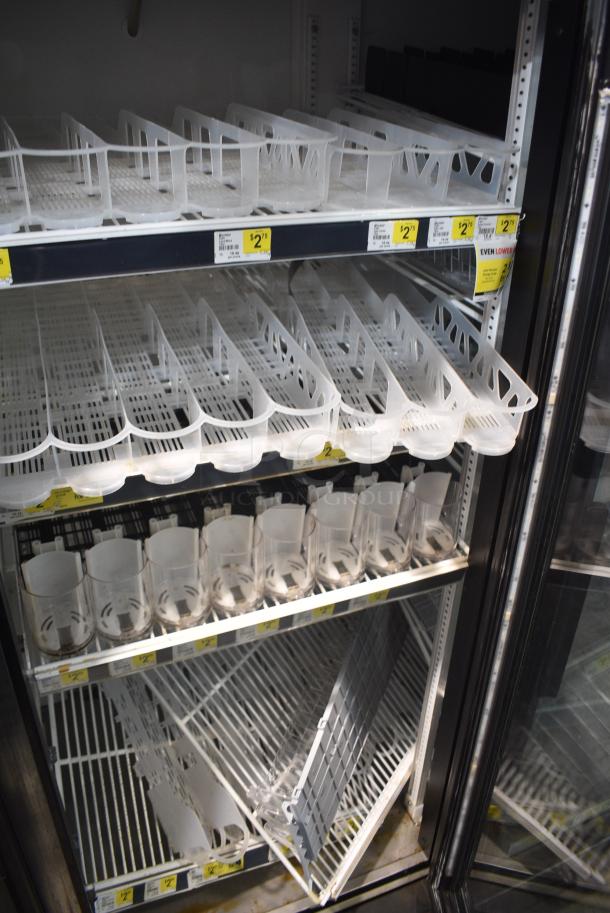 True GDM-72-HC Metal Commercial 3 Door Reach In Cooler Merchandiser w/ Poly Coated Racks. 115 Volts, 1 Phase. Tested and Working! - Image 7 of 9