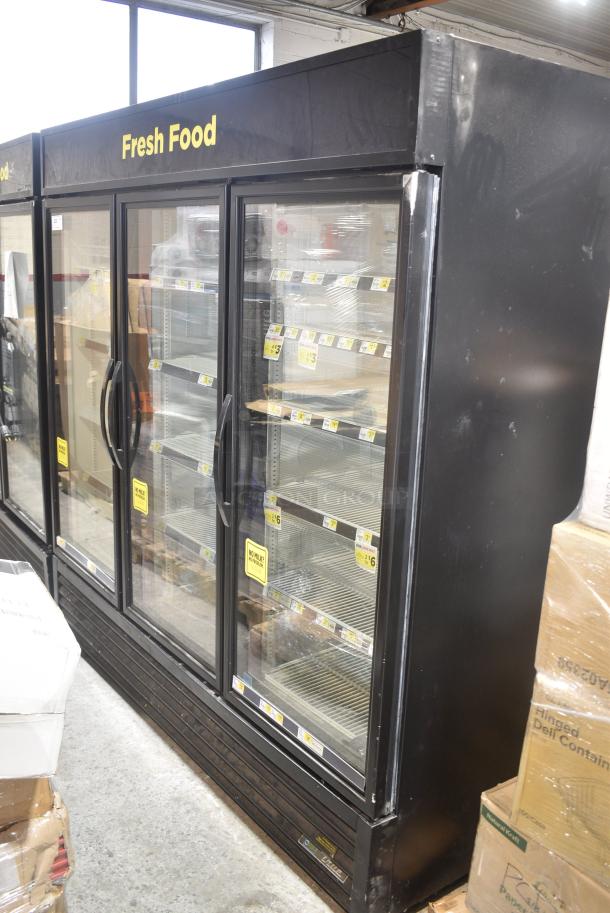 2019 True GDM-72-HC Metal Commercial 3 Door Reach In Cooler Merchandiser w/ Poly Coated Racks. 115 Volts, 1 Phase. Tested and Working! - Image 1 of 10