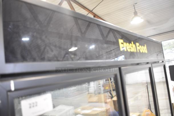 2019 True GDM-72-HC Metal Commercial 3 Door Reach In Cooler Merchandiser w/ Poly Coated Racks. 115 Volts, 1 Phase. Tested and Working! - Image 3 of 10