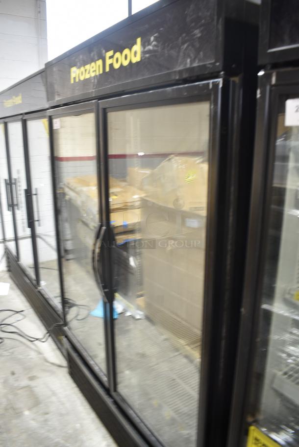 2017 True GDM-49F-HC Metal Commercial 2 Door Reach In Freezer Merchandiser w/ Poly Coated Racks. 115/208-230 Volts, 1 Phase. Tested and Working! - Image 2 of 6