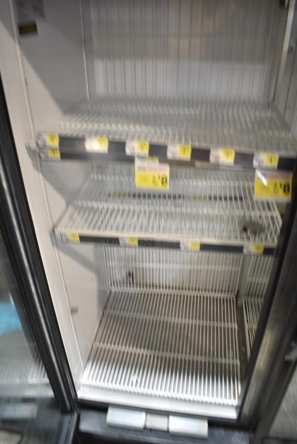 2017 True GDM-49F-HC Metal Commercial 2 Door Reach In Freezer Merchandiser w/ Poly Coated Racks. 115/208-230 Volts, 1 Phase. Tested and Working! - Image 3 of 6
