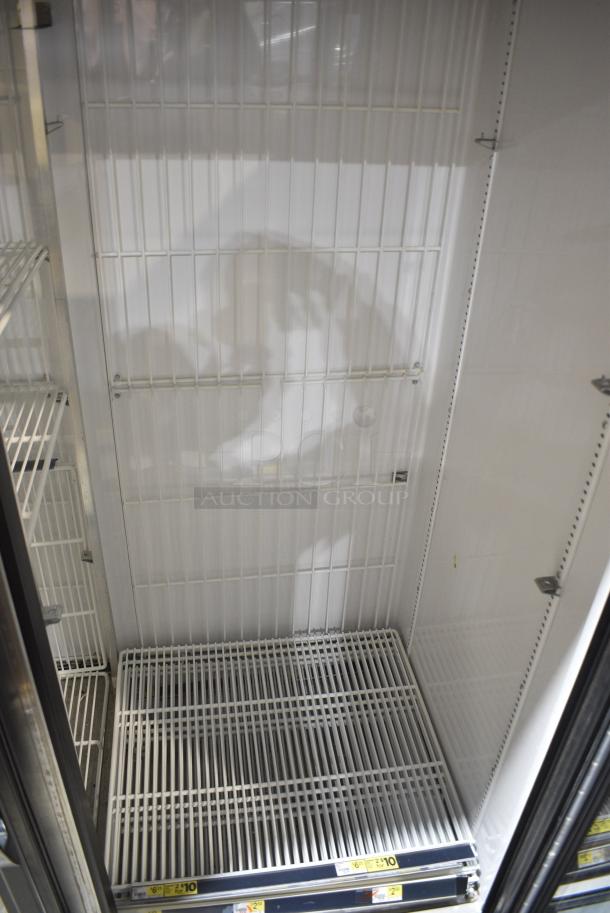2017 True GDM-49F-HC Metal Commercial 2 Door Reach In Freezer Merchandiser w/ Poly Coated Racks. 115/208-230 Volts, 1 Phase. Tested and Working! - Image 4 of 6