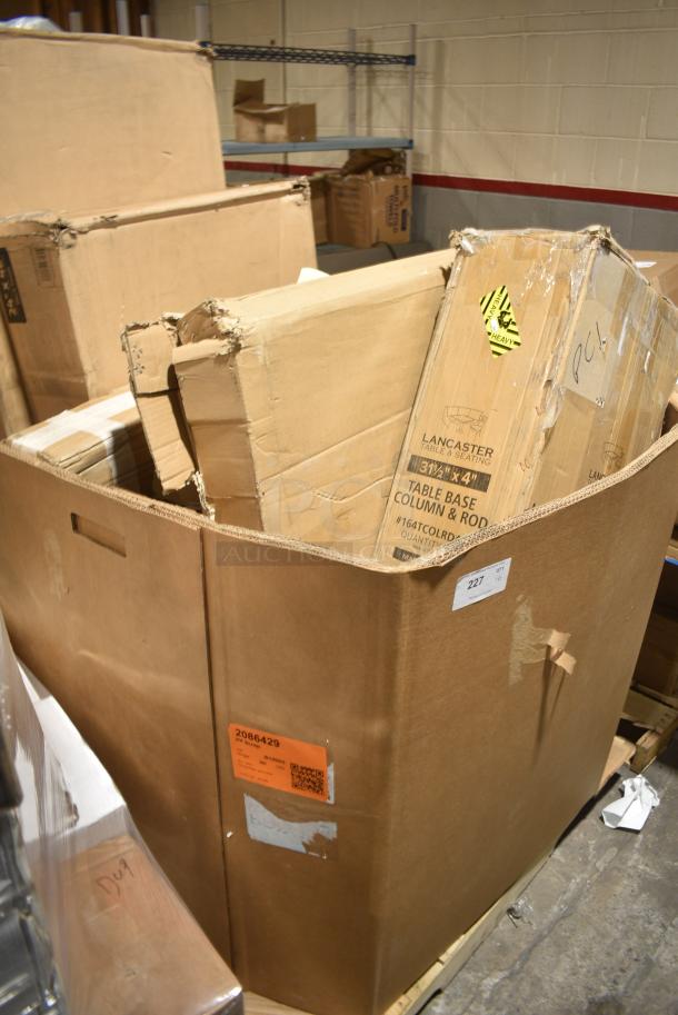 6 BRAND NEW SCRATCH AND DENT! Items Including 164TCOLRD431 Lancaster Table & Seating 31 11/16" x 4" Counter Height Table Base Column and Rod, 460EC2436BSK Regency 24" x 36" NSF Chrome Shelf Basket, 465B2448KE5 Steelton 24" x 48" NSF Black Epoxy 5-Shelf Kit with 72" Posts, 465B2460KE4 Steelton 24" x 60" NSF Black Epoxy 4-Shelf Kit with 72" Post. 6 Times Your Bid! - Image 2 of 8