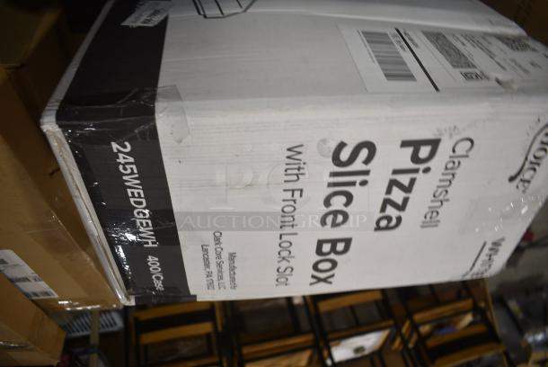 25 BRAND NEW SCRATCH AND DENT! Items Including 245WEDGEWH Choice [DIM] White Plain Corrugated SUS Pizza Slice Box with Window - 400/Case, Cambro Camshelving&#174; CSPEGKIT18100 16 3/4" x 48" x 1/4" Pegboard Kit 214CSPEGK18, 9591355262 Libbey Brandware 135 5262 Regency 8 7/8" 18/0 Stainless Steel Medium Weight Dinner Knife - 12/Case, 407SFPANNS8 Choice 8" x 3" Non-Stick Aluminized Steel Springform Cake Pan. 25 Times Your Bid! - Image 3 of 8
