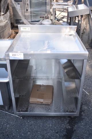 BRAND NEW SCRATCH AND DENT! Regency 600GRSU2324C Stainless Steel Corrugated Top Glass Rack Storage Unit - 23" x 24"