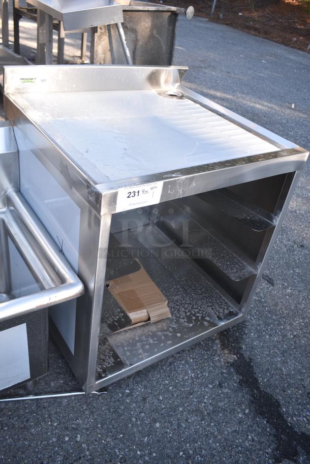 BRAND NEW SCRATCH AND DENT! Regency 600GRSU2324C Stainless Steel Corrugated Top Glass Rack Storage Unit - 23" x 24" - Image 2 of 8