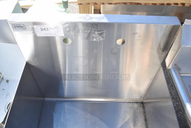 BRAND NEW SCRATCH AND DENT! Steelton 522US12424 24" x 24" x 14" Utility Sink for (1) 8" Center Faucet. No Legs. - Image 4 of 6