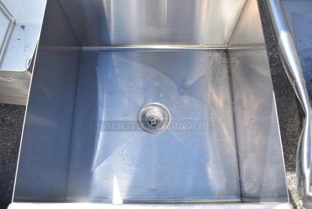 BRAND NEW SCRATCH AND DENT! Steelton 522US12424 24" x 24" x 14" Utility Sink for (1) 8" Center Faucet. No Legs. - Image 5 of 6