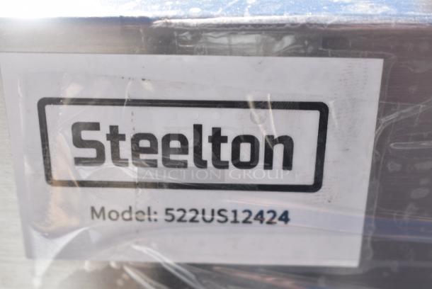BRAND NEW SCRATCH AND DENT! Steelton 522US12424 24" x 24" x 14" Utility Sink for (1) 8" Center Faucet. No Legs. - Image 6 of 6