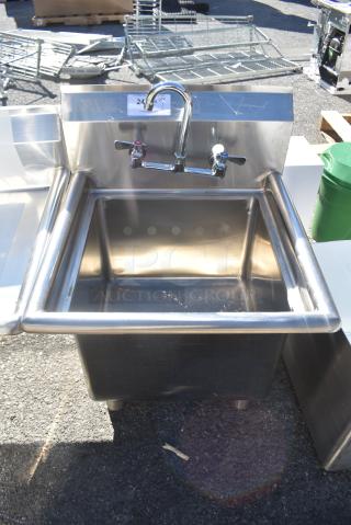 BRAND NEW SCRATCH AND DENT! Stainless Steel Single Bay Sink. No Legs.