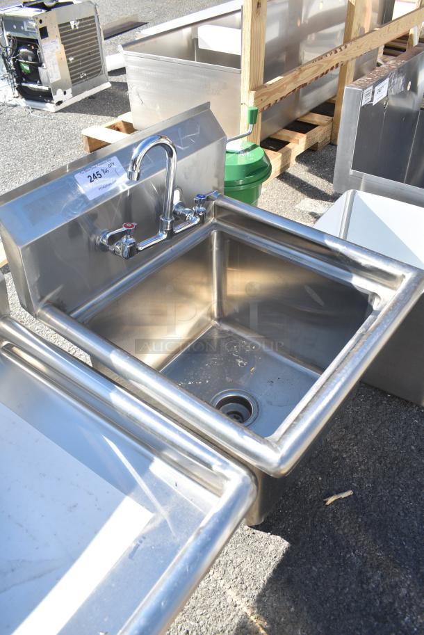 BRAND NEW SCRATCH AND DENT! Stainless Steel Single Bay Sink. No Legs. - Image 2 of 6