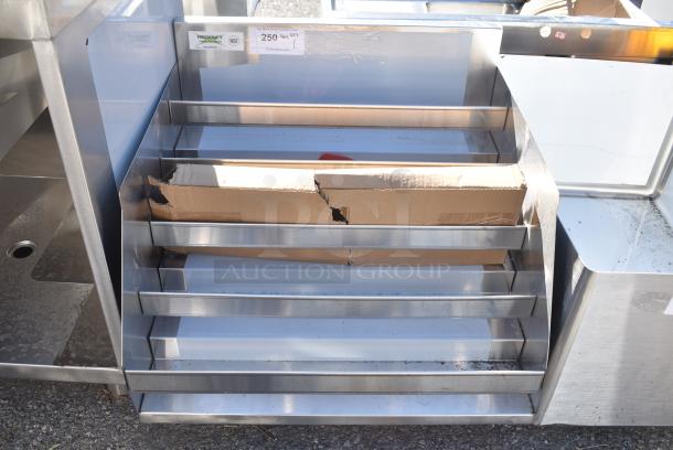 BRAND NEW SCRATCH AND DENT! Regency 600LDR2324 24" Five-Tiered Stainless Steel Liquor Display Rack - 23" Deep - Image 1 of 7