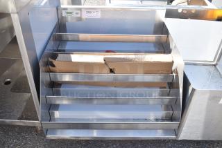 BRAND NEW SCRATCH AND DENT! Regency 600LDR2324 24" Five-Tiered Stainless Steel Liquor Display Rack - 23" Deep