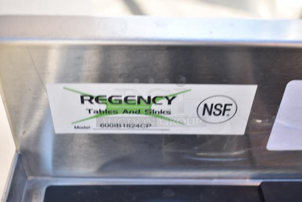 BRAND NEW SCRATCH AND DENT! Regency 600IB1824CP 18" x 24" Underbar Ice Bin with 7 Circuit Post-Mix Cold Plate, Sliding Lid, and Bottle Holders - 51 lb. - Image 6 of 6