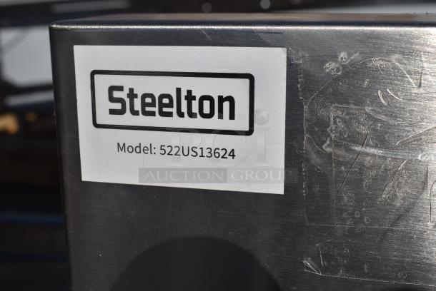 BRAND NEW SCRATCH AND DENT! Steelton 522US13624 36" x 24" x 14" Utility Sink with Drainboard and (1) 8" Center Faucet - Image 7 of 7