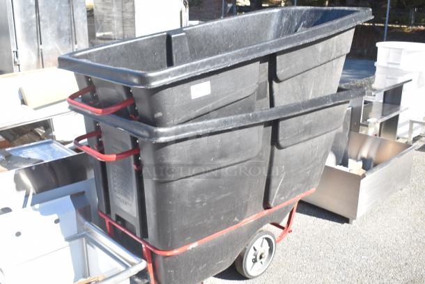 2 BRAND NEW SCRATCH AND DENT! Lavex Black Poly 2,100 Pound Capacity Tilt Truck. 2 Times Your Bid! - Image 2 of 7