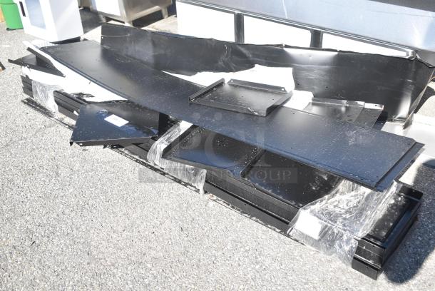 BRAND NEW SCRATCH AND DENT! Lot of Black Metal Pieces to Locker - Image 2 of 5