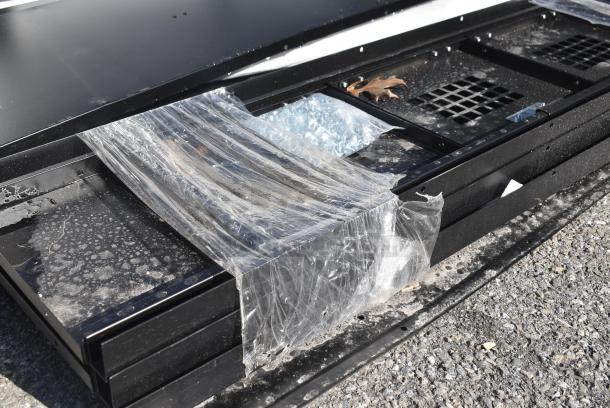 BRAND NEW SCRATCH AND DENT! Lot of Black Metal Pieces to Locker - Image 4 of 5