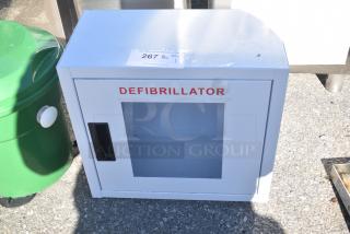 BRAND NEW SCRATCH AND DENT! White Metal Defibrillator Case