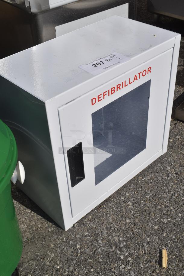 BRAND NEW SCRATCH AND DENT! White Metal Defibrillator Case - Image 2 of 3