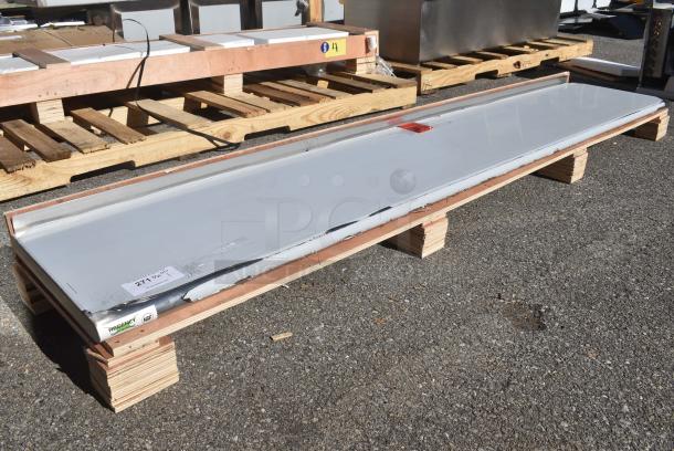 BRAND NEW SCRATCH AND DENT! Regency 600PTS1896 16-Gauge Type 304 Stainless Steel Pass-Through Shelf - 18" x 96" - Image 1 of 6