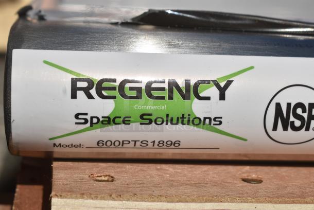 BRAND NEW SCRATCH AND DENT! Regency 600PTS1896 16-Gauge Type 304 Stainless Steel Pass-Through Shelf - 18" x 96" - Image 4 of 6