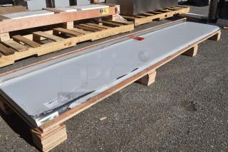 BRAND NEW SCRATCH AND DENT! Regency 600PTS1896 16-Gauge Type 304 Stainless Steel Pass-Through Shelf - 18" x 96"