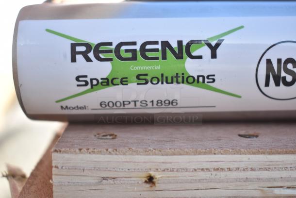 BRAND NEW SCRATCH AND DENT! Regency 600PTS1896 16-Gauge Type 304 Stainless Steel Pass-Through Shelf - 18" x 96" - Image 2 of 2