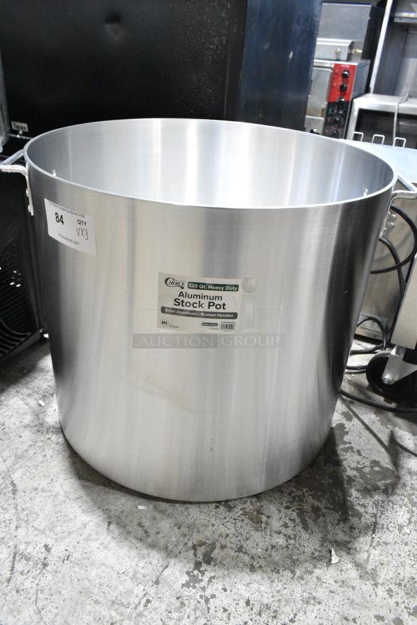 3 BRAND NEW SCRATCH AND DENT! Items Including 471SP120QTHD Choice 120 Qt. Heavy Weight Aluminum Stock Pot, 176SFD10TRY Choice 10" x 2" Aluminum Tray, 48 oz, 176SFD14TRY Choice 13 3/4" x 2" Aluminum Tray, 96 oz.. 3 Times Your Bid! - Image 2 of 9