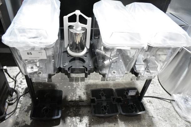 BRAND NEW SCRATCH AND DENT! 2024 Carnival King COLDREAM 4M 382RBD3G4 Quadruple 3 Gallon Bowl Refrigerated Beverage Dispenser. Missing 1 Hopper. Tested and Powers On But Does Not Get Cold - Image 2 of 8