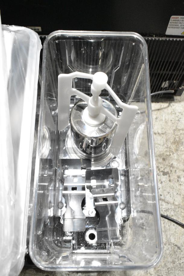 BRAND NEW SCRATCH AND DENT! 2024 Carnival King COLDREAM 4M 382RBD3G4 Quadruple 3 Gallon Bowl Refrigerated Beverage Dispenser. Missing 1 Hopper. Tested and Powers On But Does Not Get Cold - Image 6 of 8