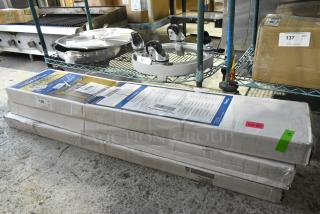 3 BRAND NEW SCRATCH AND DENT!  5178PR3480 Curtron M108-PR-3480 34" x 80" Polar Reinforced Step-In Refrigerator / Freezer Strip Door. 3 Times Your Bid!