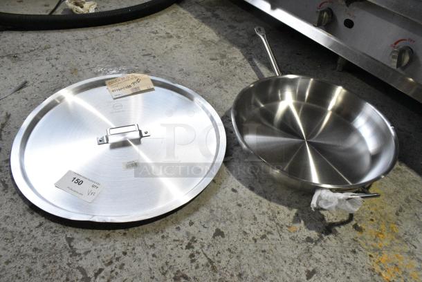 2 BRAND NEW SCRATCH AND DENT! Items Including 471SPC100 Choice 20 13/16" Aluminum Pot / Pan Cover and Vigor Skillet. 2 Times Your BId! - Image 1 of 9