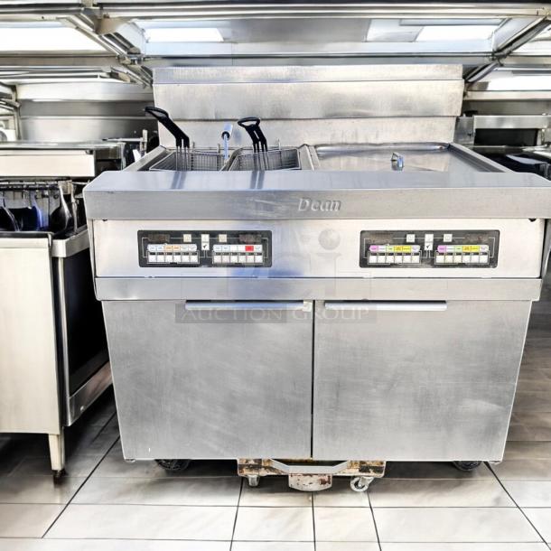 First-Rate Condition Dean 2FPRG50T PowerRunner™ Gas Fryer with Filtration – Tested & Working! - Image 3 of 8