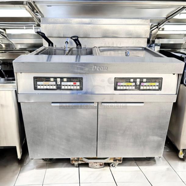 First-Rate Condition Dean 2FPRG50T PowerRunner™ Gas Fryer with Filtration – Tested & Working! - Image 6 of 8