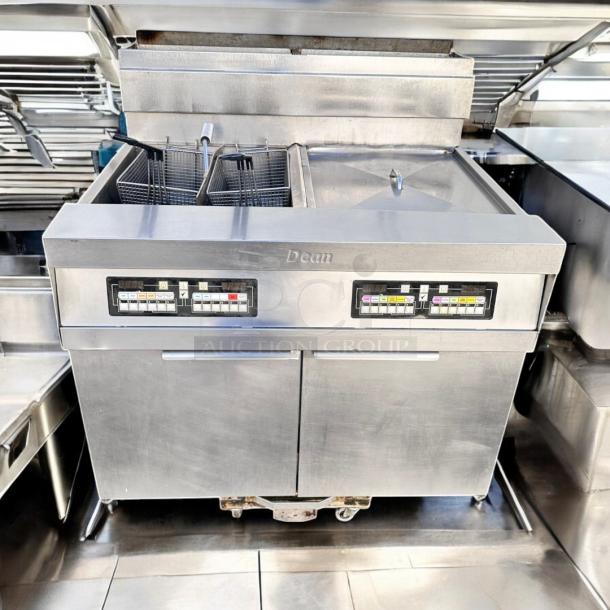 First-Rate Condition Dean 2FPRG50T PowerRunner™ Gas Fryer with Filtration – Tested & Working! - Image 7 of 8