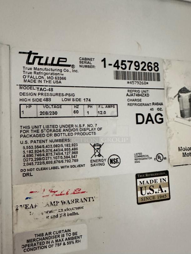 Outstanding Condition True TAC-48 Open Air Merchandiser – Fully Tested & Working! - Image 7 of 7