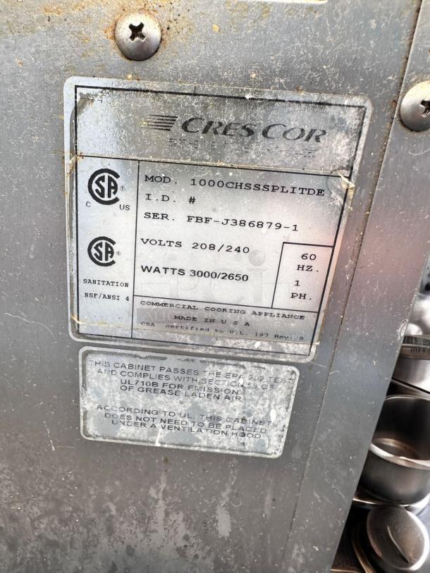 Exceptional Condition Cres Cor Cook & Hold Oven – Tested & Working! - Image 11 of 11