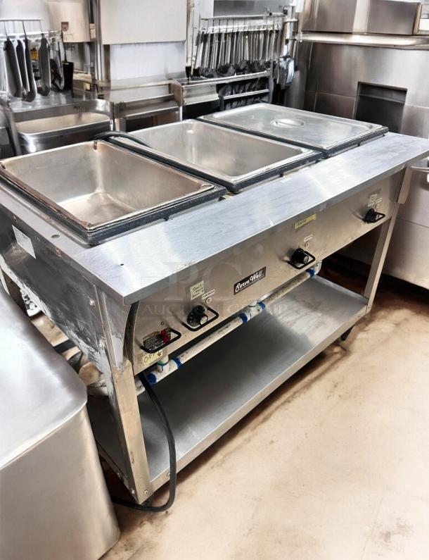 Exceptional Condition Vollrath ServeWell 3-Well Hot Food Steam Table – Tested & Working! - Image 3 of 8