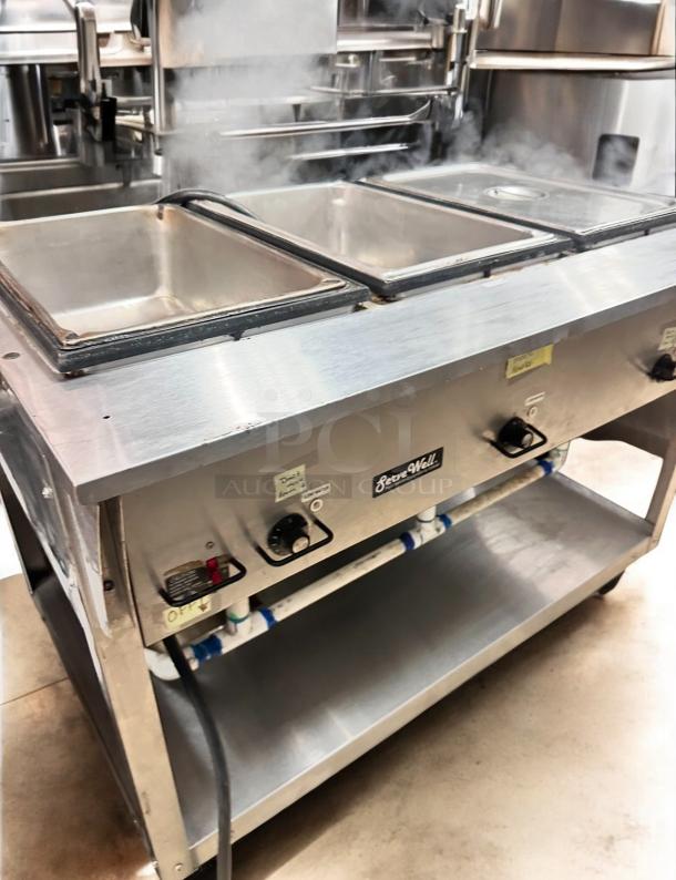 Exceptional Condition Vollrath ServeWell 3-Well Hot Food Steam Table – Tested & Working! - Image 4 of 8