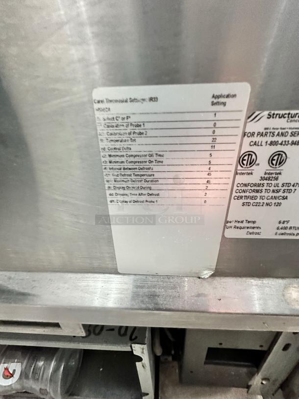 Excellent Condition Structural Concepts Harmony HMBC4 Refrigerated Bakery Display Case – Tested & Working! - Image 12 of 12