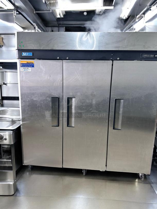 Excellent Condition Turbo Air M3R72-3 Three-Door Commercial Refrigerator – Fully Tested & Working! - Image 3 of 8