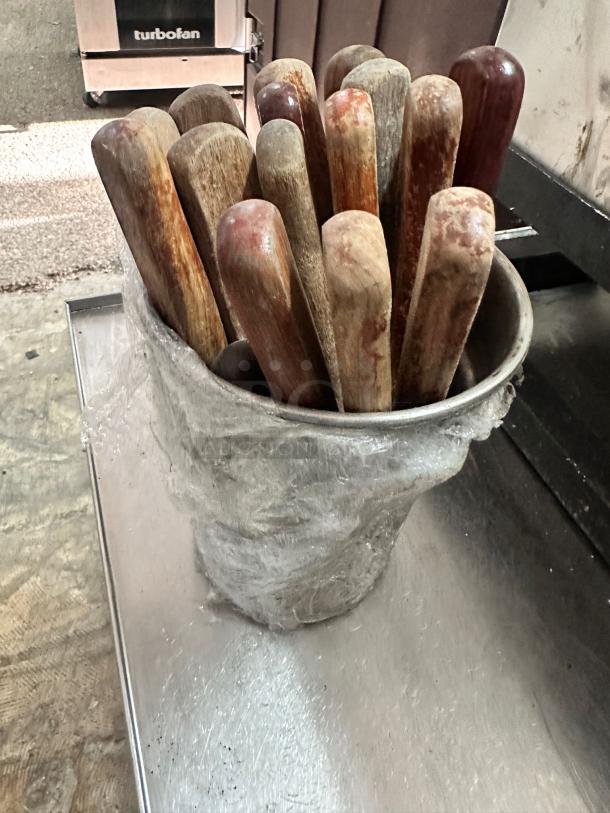 Lot of Wooden-Handled Knives – Used Condition - Image 3 of 4