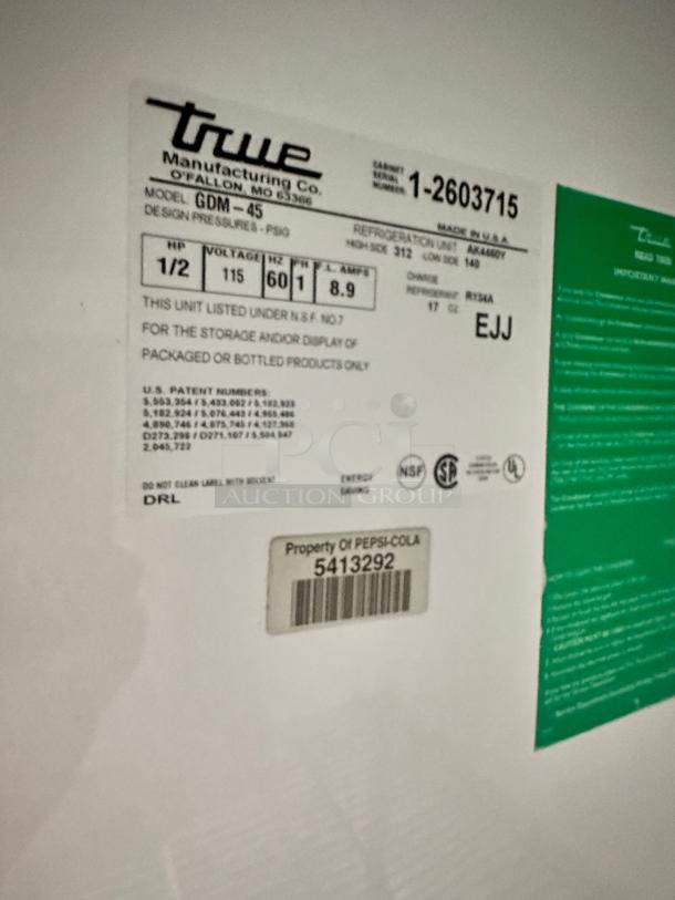 Excellent Condition True GDM-45 Refrigerator – Tested & Working! - Image 7 of 7