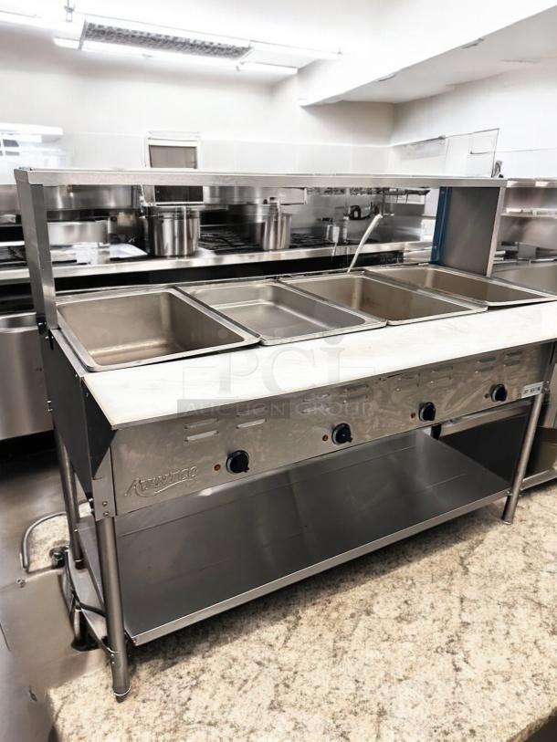 Excellent Condition Avantco 4-Pan Open Well Electric Steam Table – Tested & Working! - Image 6 of 9