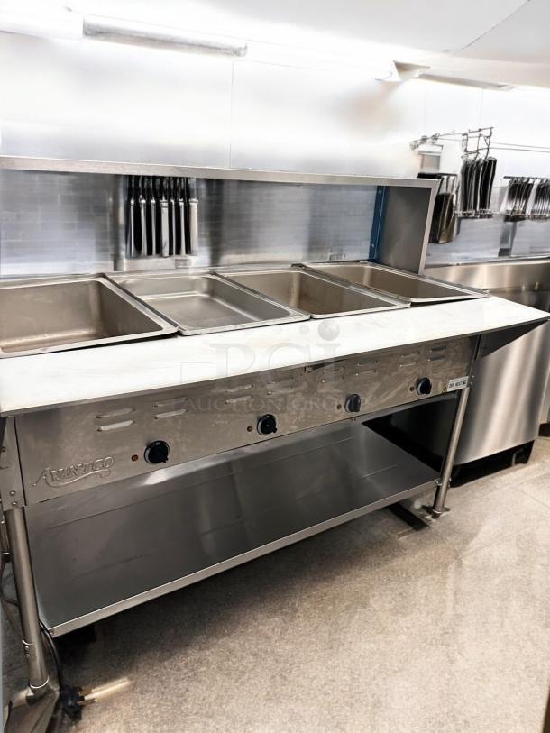 Excellent Condition Avantco 4-Pan Open Well Electric Steam Table – Tested & Working! - Image 8 of 9